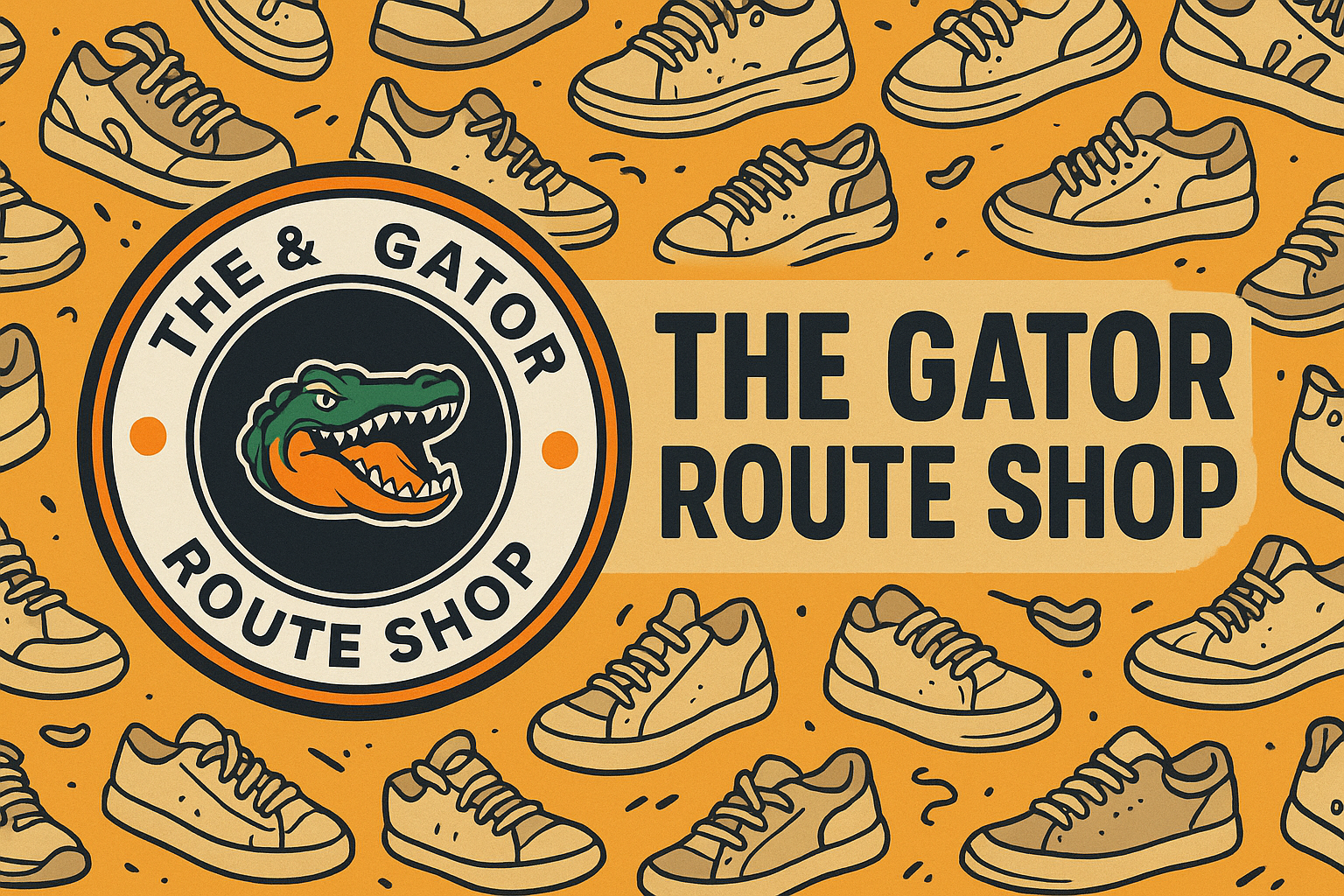 Banner THE GATOR ROUTE SHOP